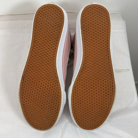 Vans Off The Wall Old Skool Sk8 Hi-Pig Shoes 9 Suede High Tops Pink Sneaker - Picture 5 of 8